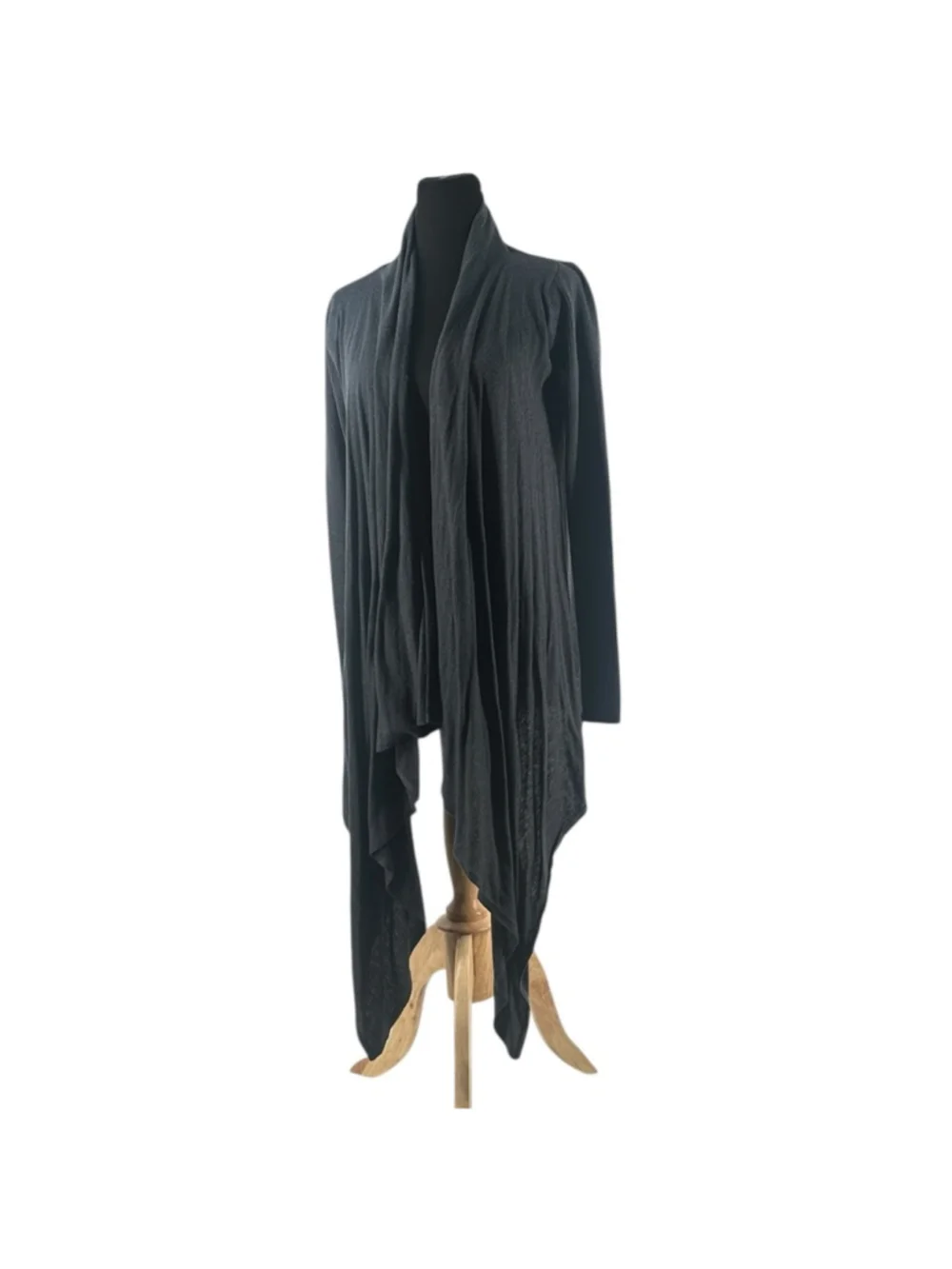 Lululemon Universal Wrap tencel bamboo cashmere  Heathered Black Swan yoga sz sm